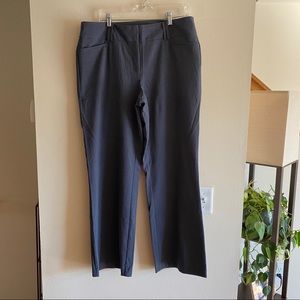 Studio Works Women’s Wide-Leg Gray Stretch Dress Pants, size 14